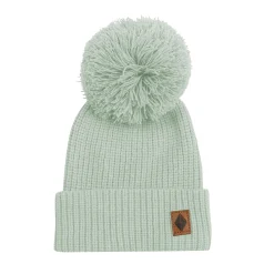 Chunky Knit Pom Beanie in Thyme