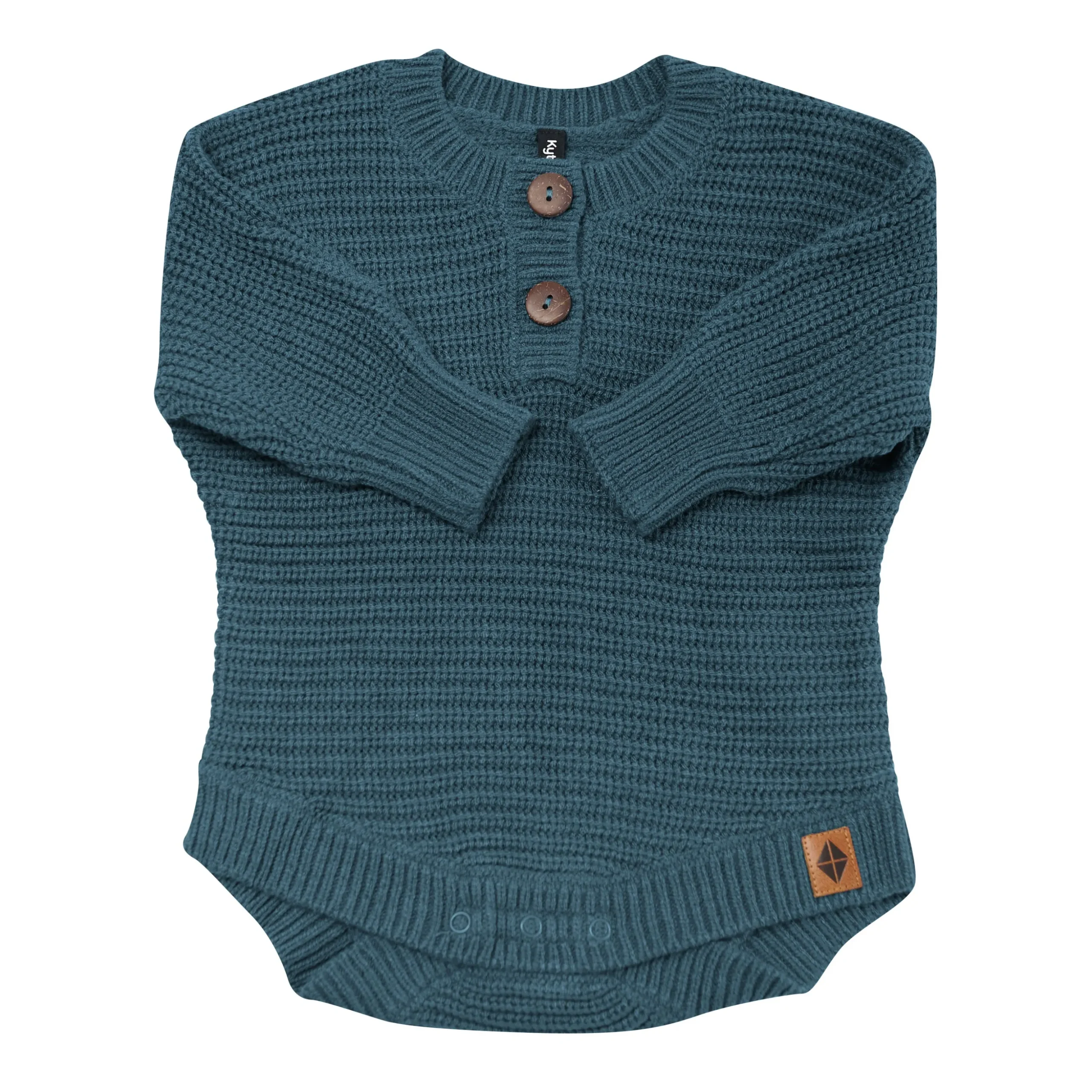 Chunky Knit Romper in Atlantic