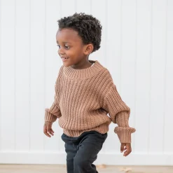 Chunky Knit Sweater in Latte