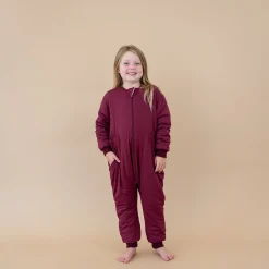 Cozy Playsuit in Burgundy