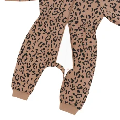 Cozy Playsuit in Latte Leopard