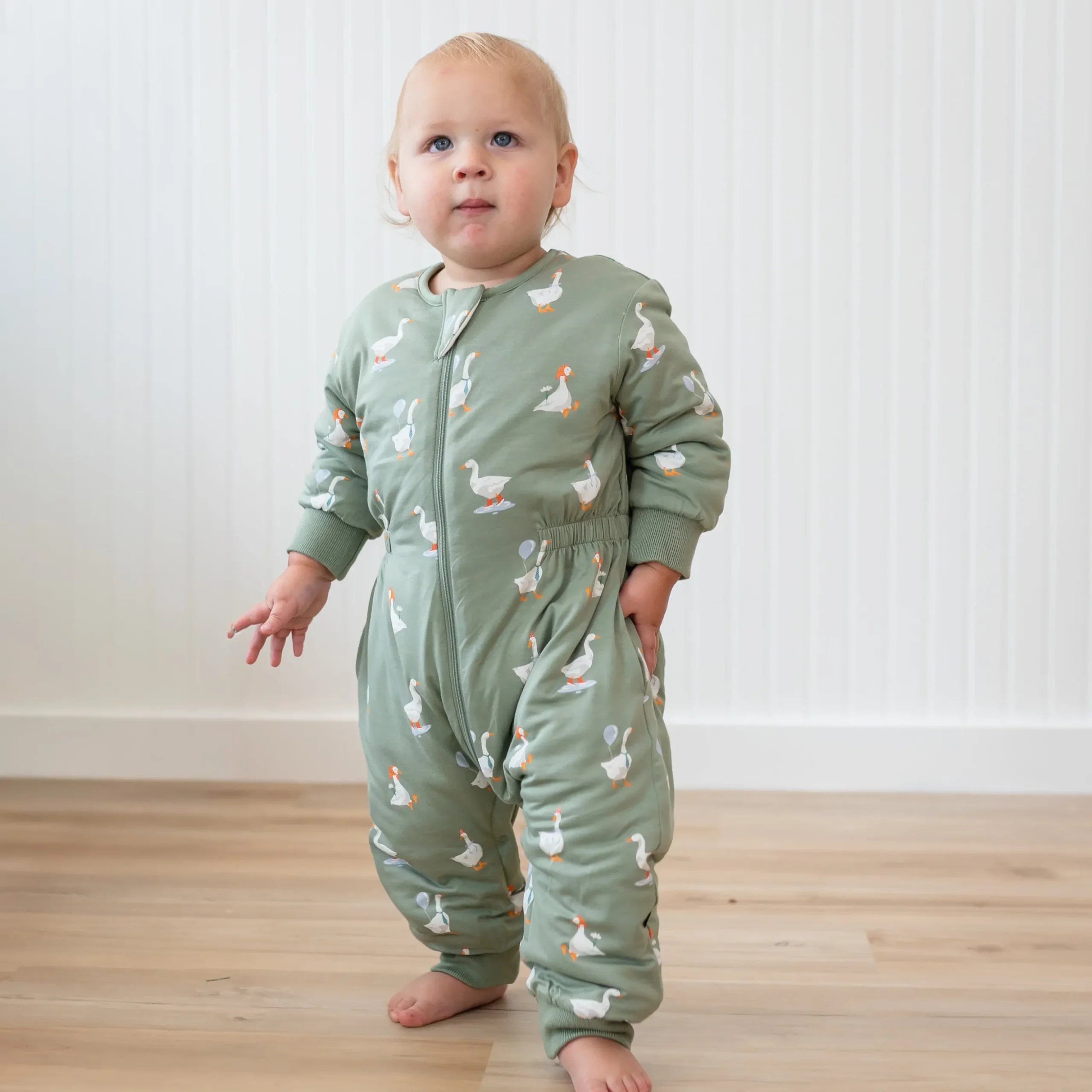 Cozy Playsuit in Silly Goose