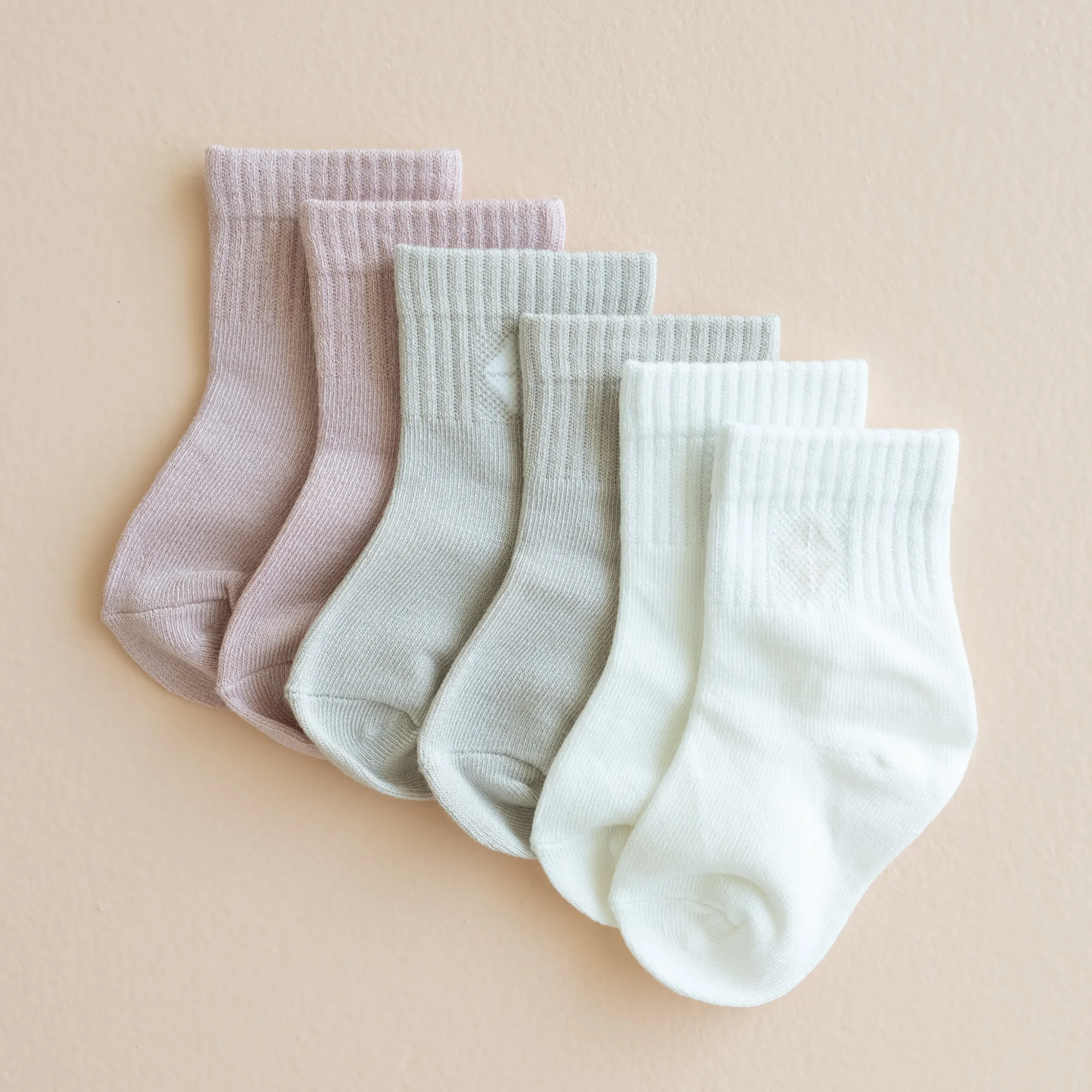 Crew Socks Combo 3-Pack in Pastel