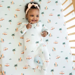 Crib Sheet in Dew Surf
