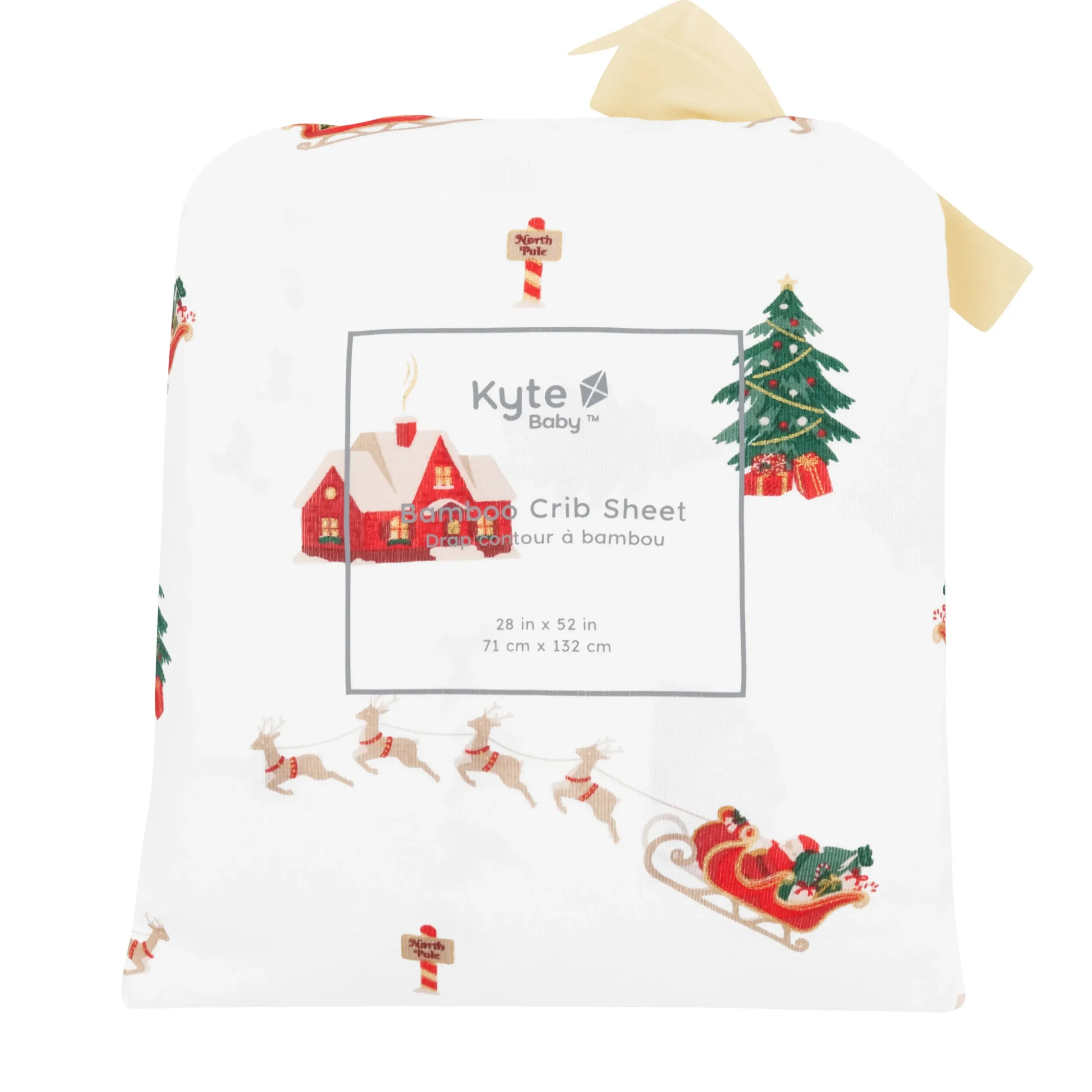 Crib Sheet in Santa Sleigh