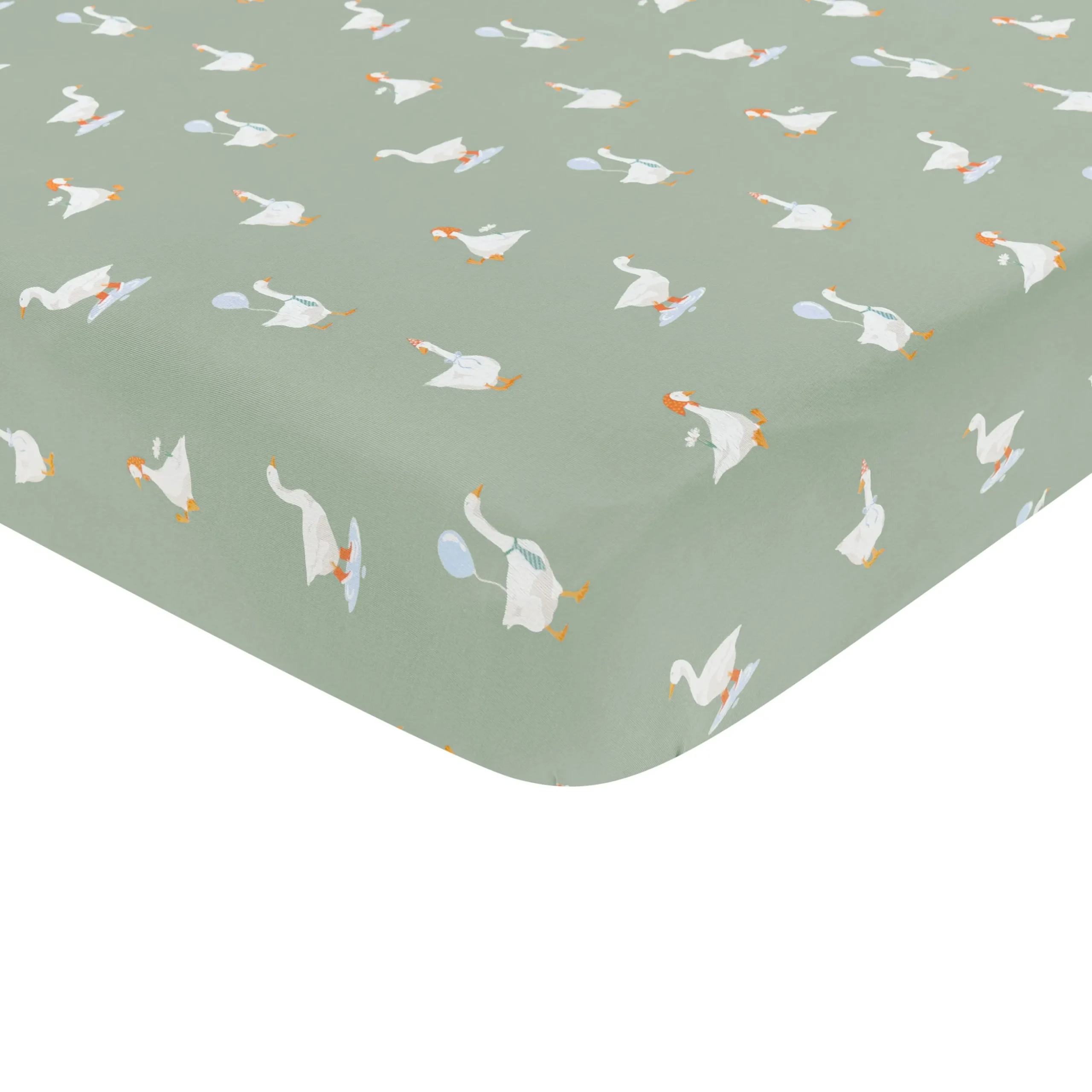 Crib Sheet in Silly Goose