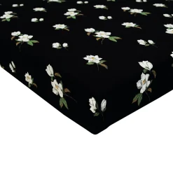 Crib Sheet in Small Midnight Magnolia
