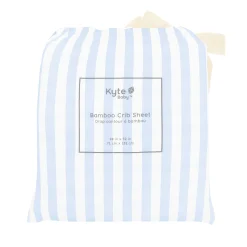 Crib Sheet in Small Mist Stripe