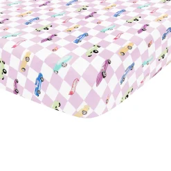 Crib Sheet in Sparkles and Speed