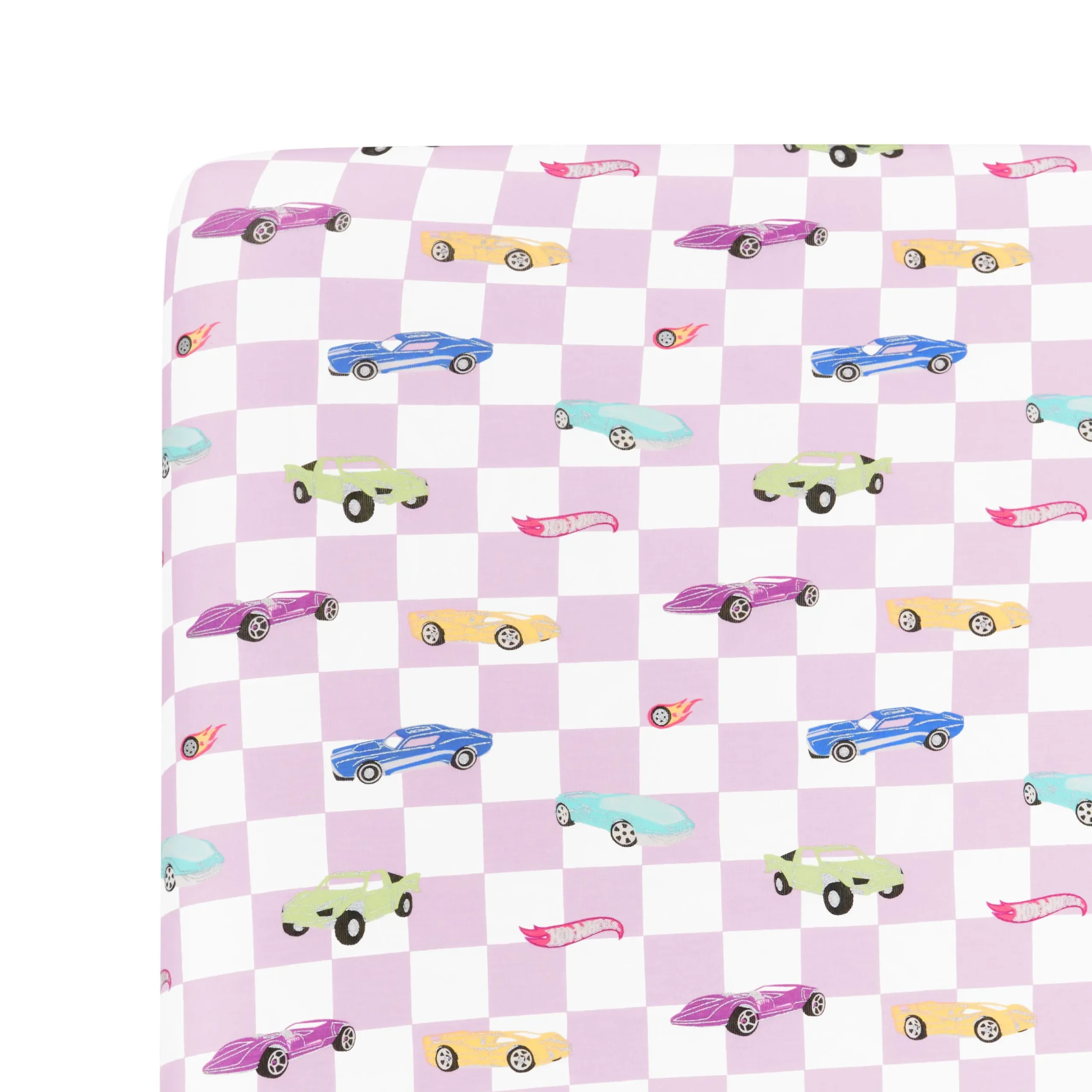Crib Sheet in Sparkles and Speed