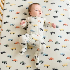 Crib Sheet in Vintage Truck
