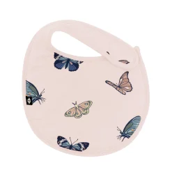 Cushy Bib in Blush Butterfly