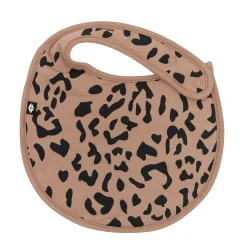 Cushy Bib in Latte Leopard