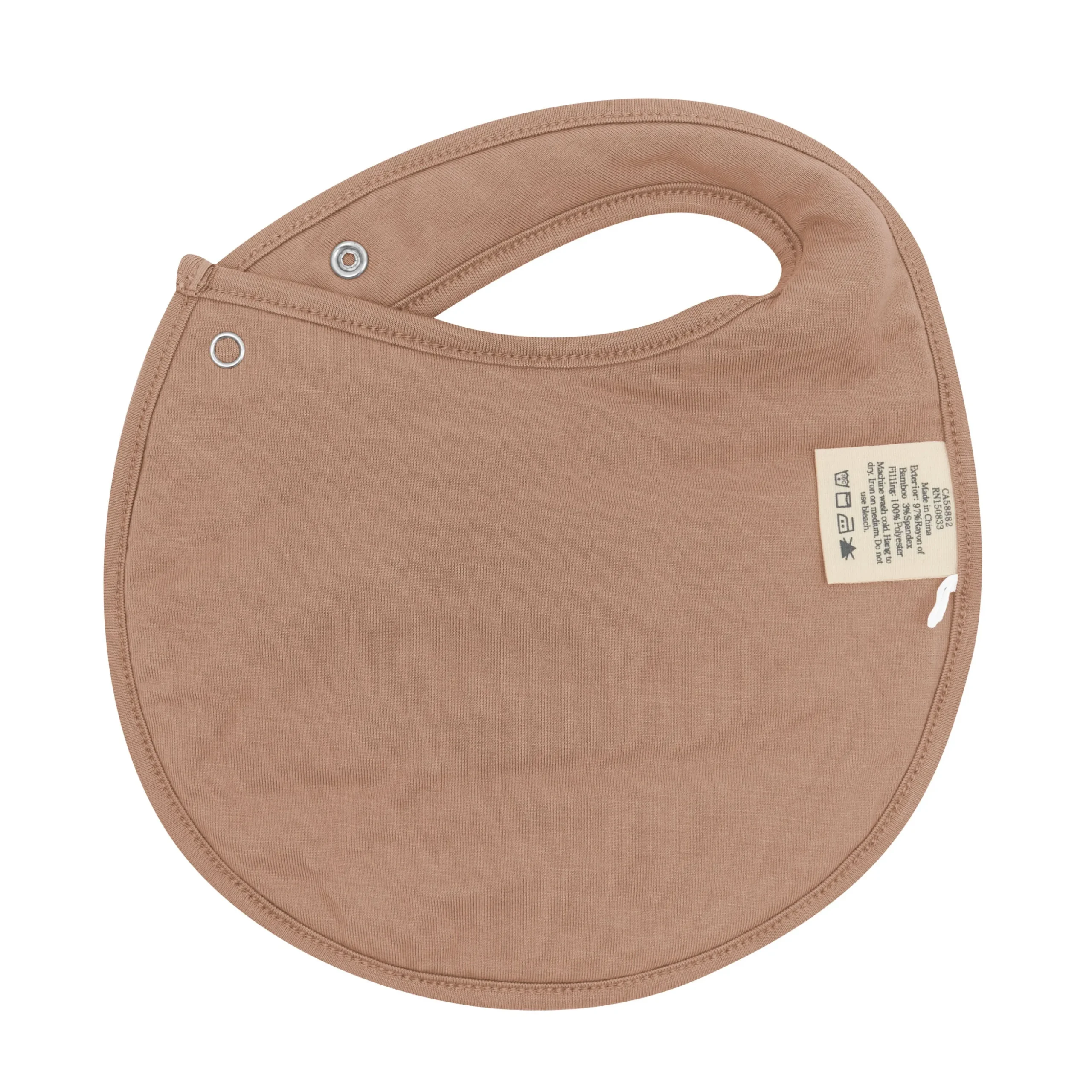 Cushy Bib in Latte Leopard