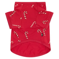 Dog Tee in Candy Cane
