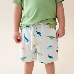 Drawstring Short in Ecru Roar