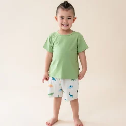 Drawstring Short in Ecru Roar