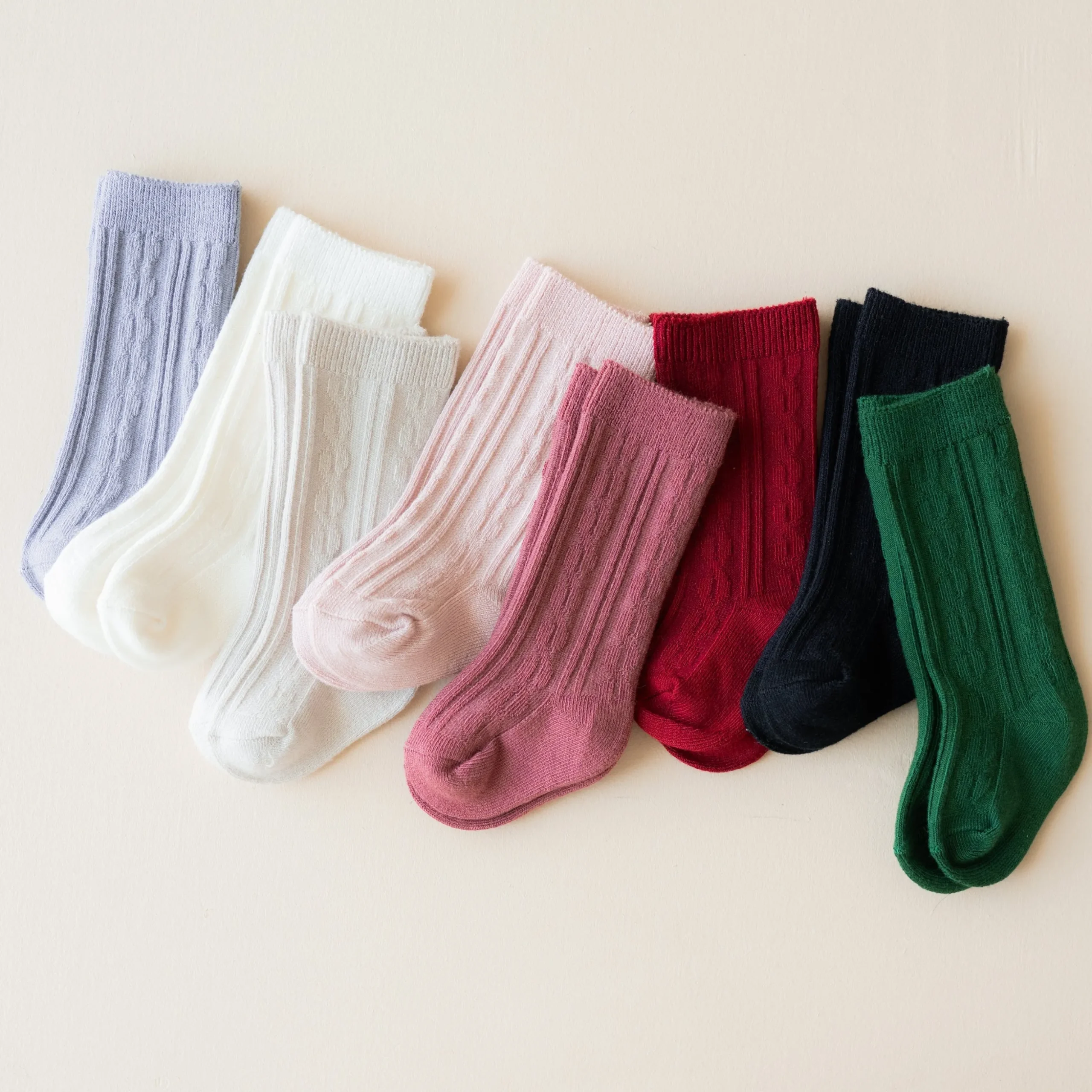 Knee High Socks in Blush