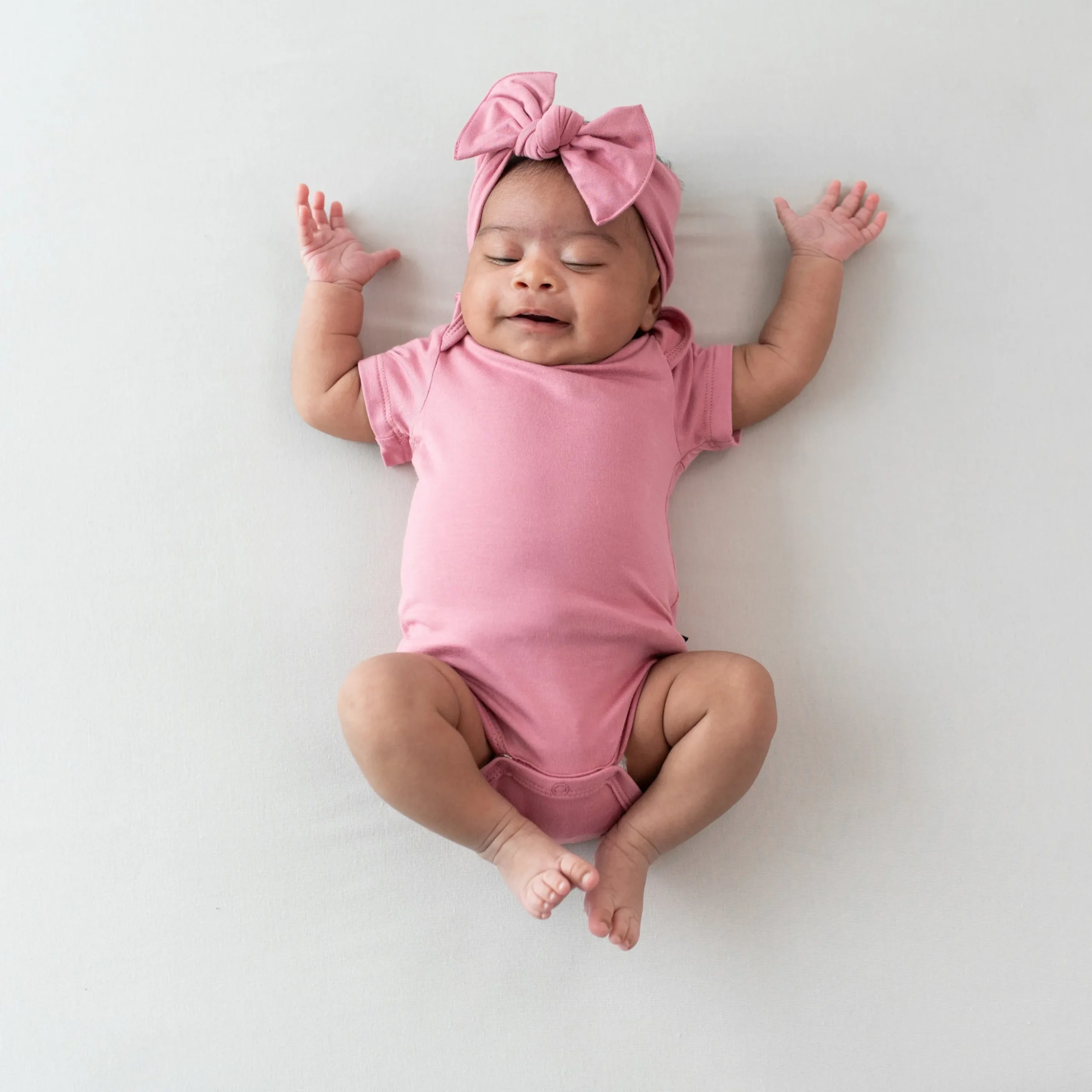 Knotted Bow Headband in Apple Blossom