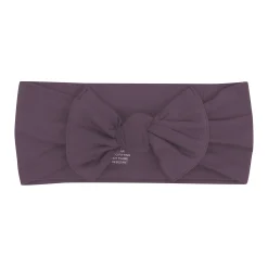 Knotted Bow Headband in Currant