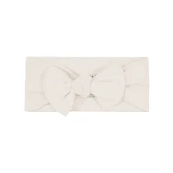 Knotted Bow Headband in Oat
