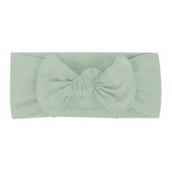 Knotted Bow Headband in Thyme