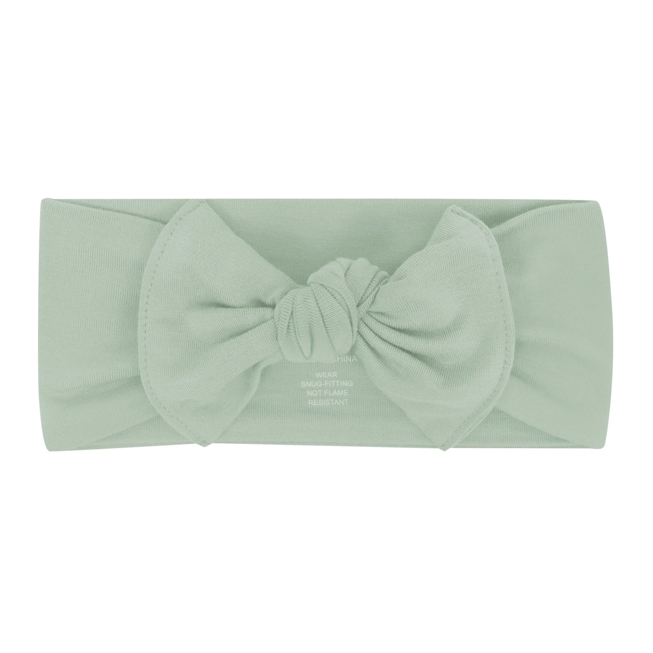 Knotted Bow Headband in Thyme