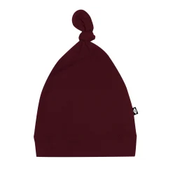 Knotted Cap in Burgundy