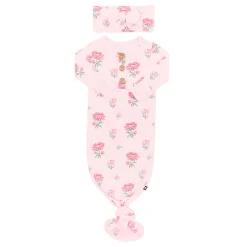 Knotted Gown with Bow Set in Sakura Peony