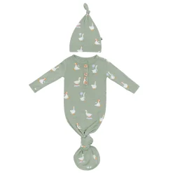 Knotted Gown with Hat Set in Silly Goose