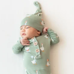 Knotted Gown with Hat Set in Silly Goose