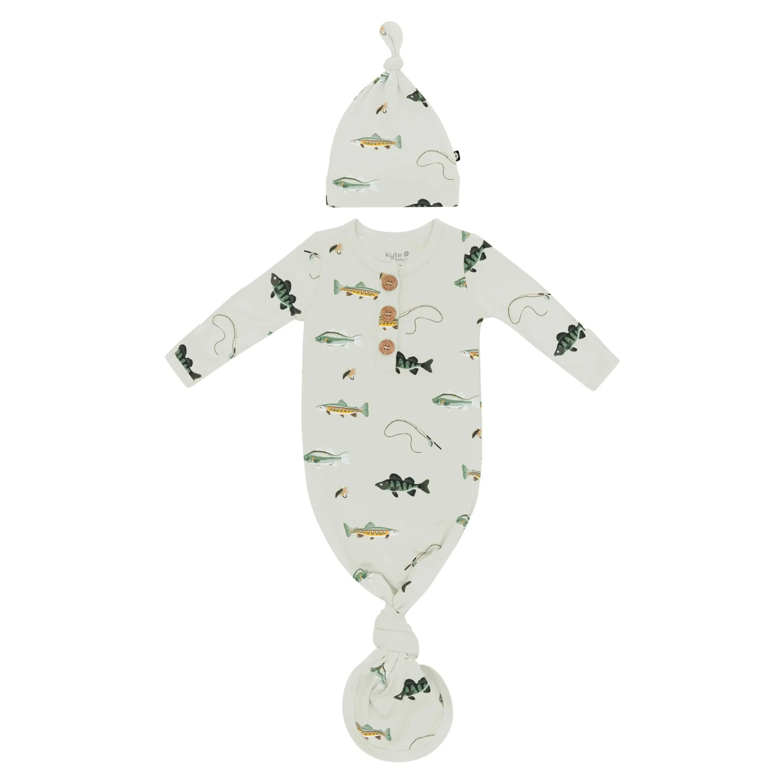 Knotted Gown with Hat Set in Fishing