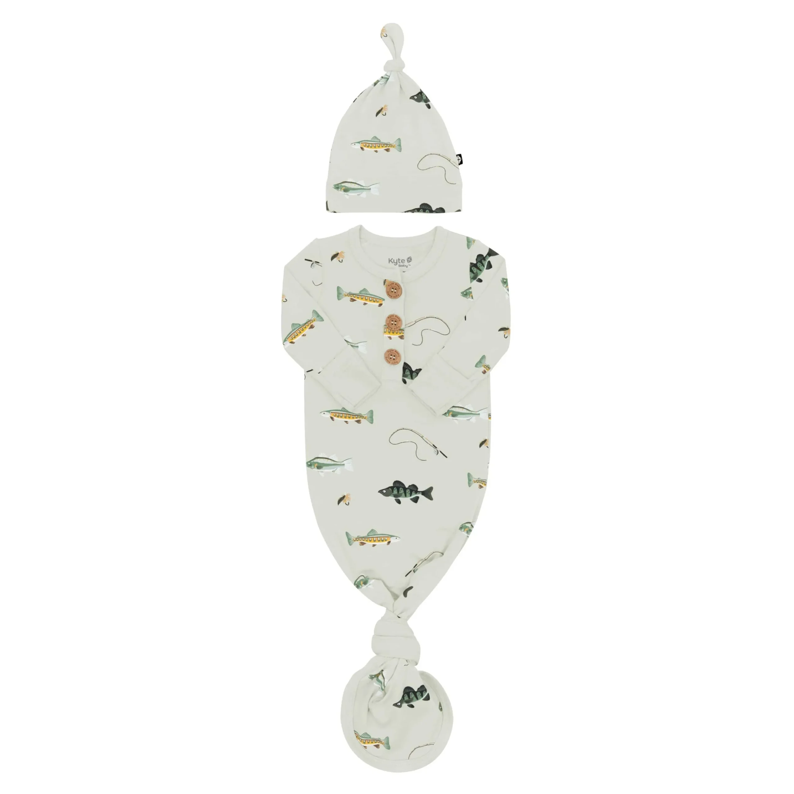 Knotted Gown with Hat Set in Fishing