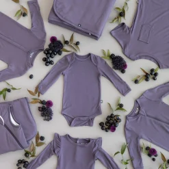 Long Sleeve Bodysuit in Currant