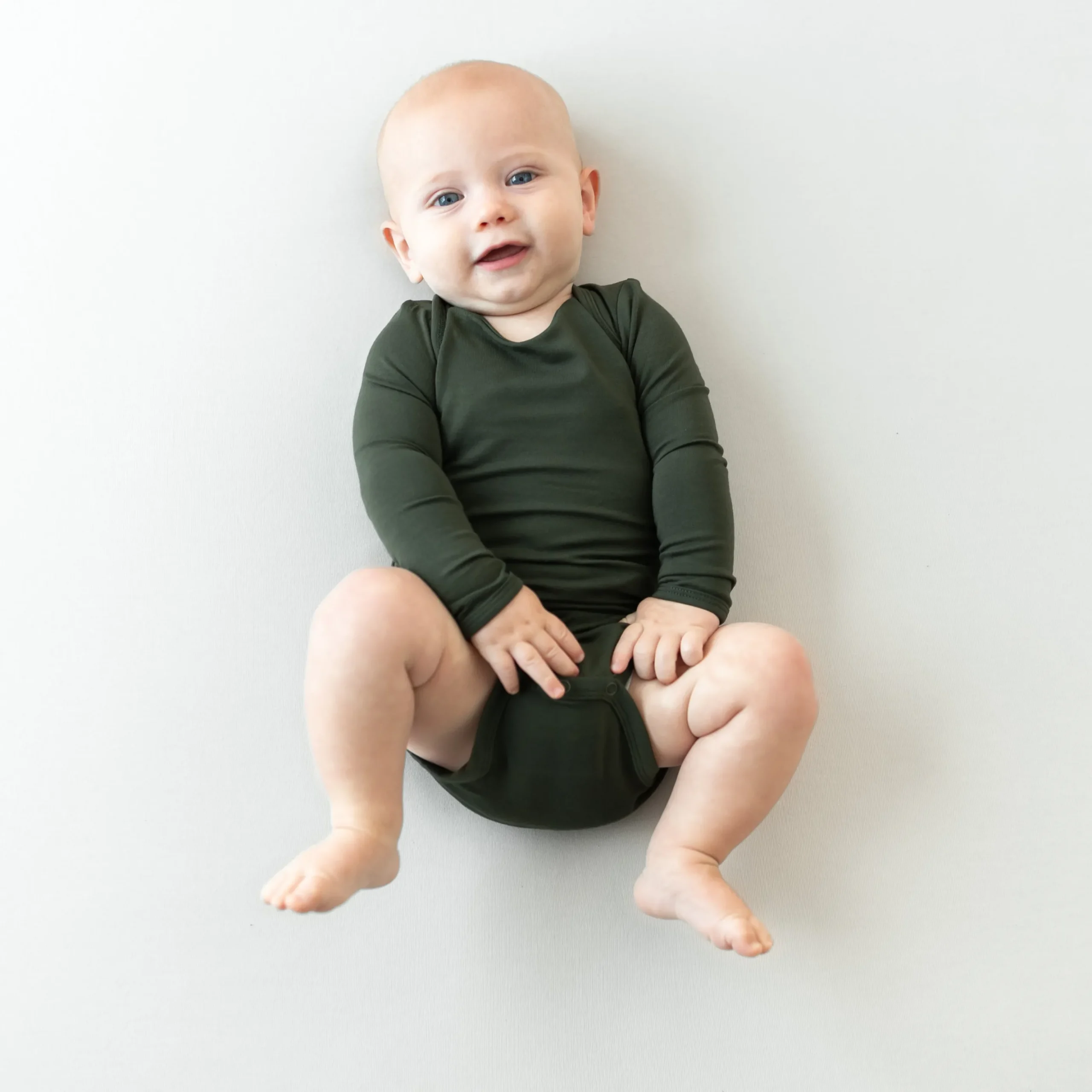 Long Sleeve Bodysuit in Fir