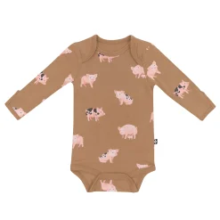 Long Sleeve Bodysuit in Pig