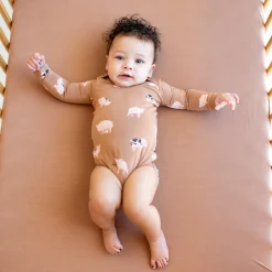 Long Sleeve Bodysuit in Pig