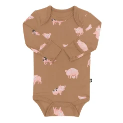 Long Sleeve Bodysuit in Pig