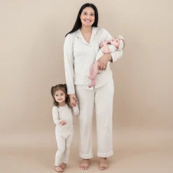 Long Sleeve Pajamas in Bisque