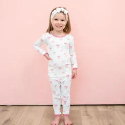 Long Sleeve Pajamas in Bow