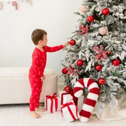 Long Sleeve Pajamas in Candy Cane