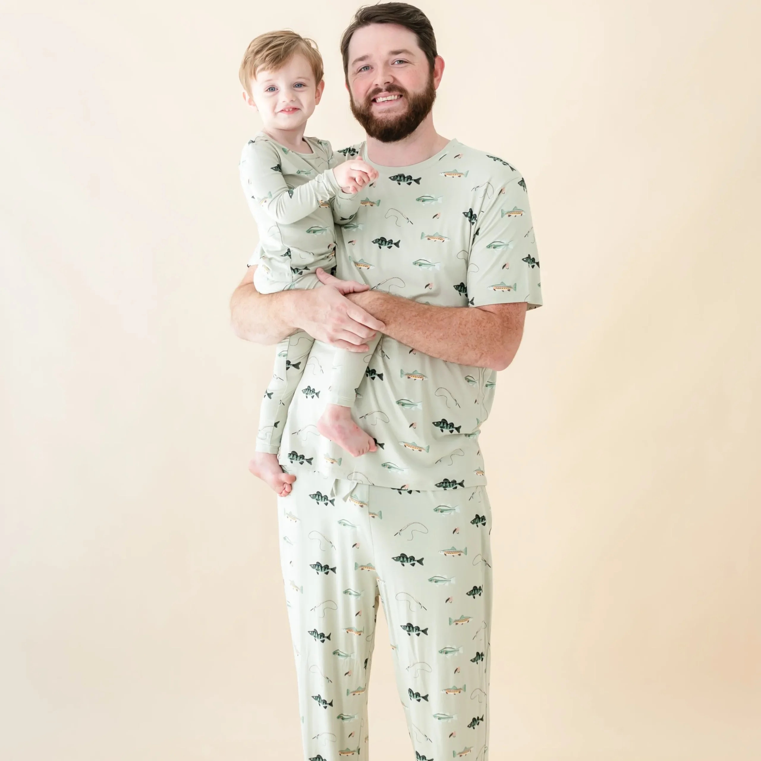 Long Sleeve Pajamas in Fishing