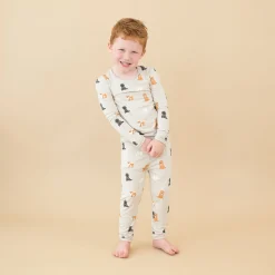 Long Sleeve Pajamas in Fluffy Dog