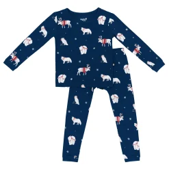 Long Sleeve Pajamas in Frosty Friends