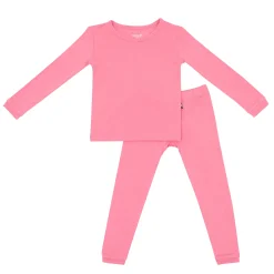 Long Sleeve Pajamas in Guava