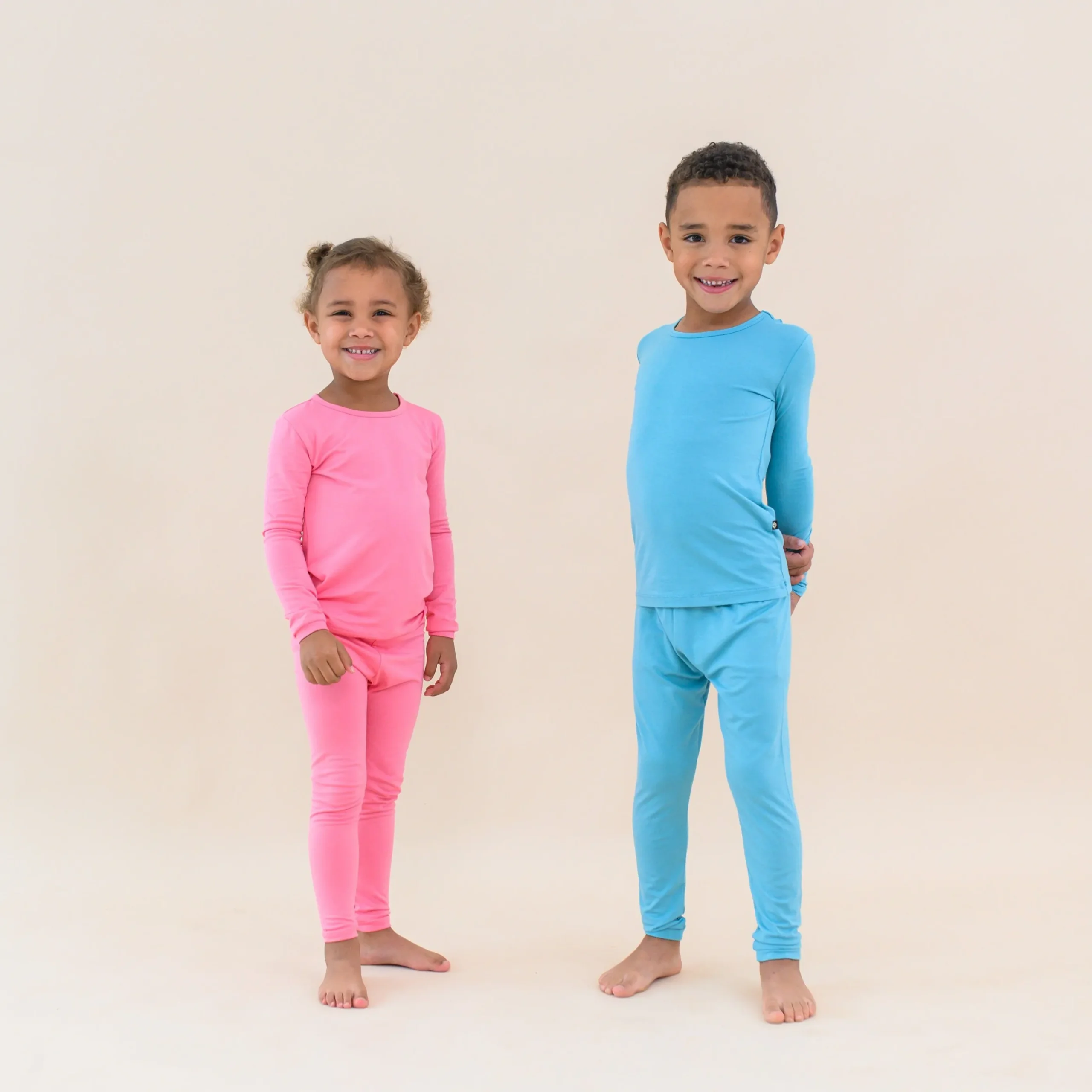 Long Sleeve Pajamas in Guava