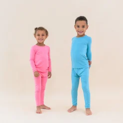 Long Sleeve Pajamas in Makai