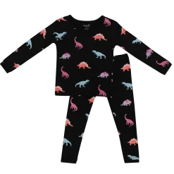 Long Sleeve Pajamas in Midnight Roar