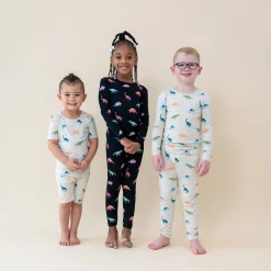 Long Sleeve Pajamas in Midnight Roar