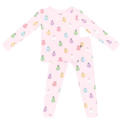 Long Sleeve Pajamas in Pastel Ghost